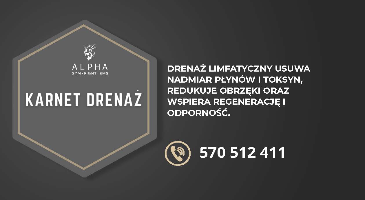 Karnet Drenaż – przód